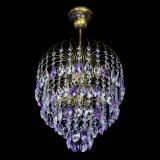 Люстра Лора №3 под бронзу фиолетовая в Магнитогорске