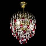 Люстра Лора №3 под бронзу красная в Магнитогорске Люстра Лора №3 под бронзу красная в Магнитогорске