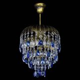 Люстра Лора №3 под бронзу синяя в Магнитогорске