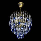 Люстра Лора №3 под бронзу синяя в Магнитогорске