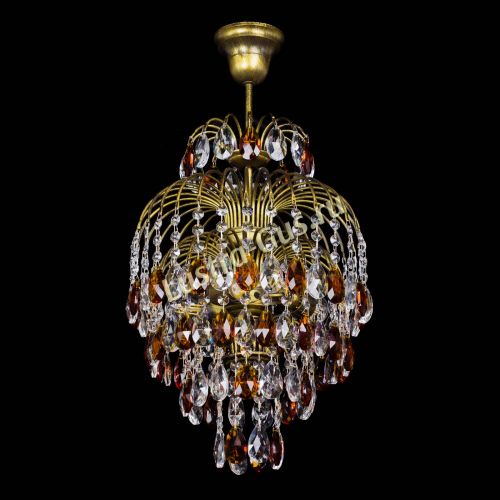 Люстра Лора №3 журавлик Чайная под бронзу в Магнитогорске Гусь Хрустальный