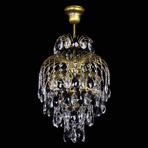 Люстра Лора №3 журавлик Черная под бронзу в Магнитогорске Гусь Хрустальный