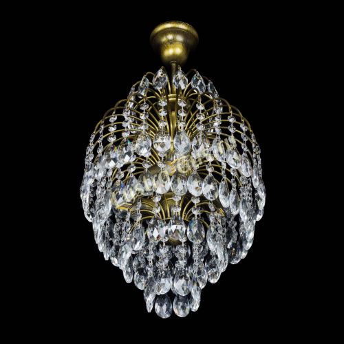 Люстра Лора №3 журавлик под бронзу в Магнитогорске Гусь Хрустальный