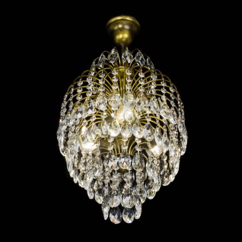 Люстра Лора №3 журавлик под бронзу в Магнитогорске Гусь Хрустальный