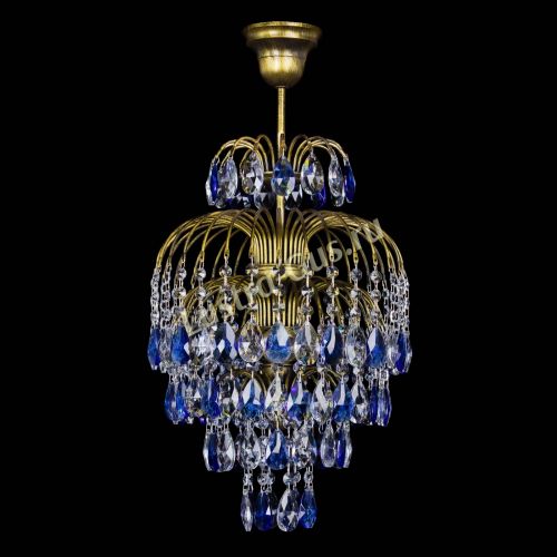 Люстра Лора №3 журавлик Синяя под бронзу в Магнитогорске Люстра Лора №3 журавлик Синяя под бронзу в Магнитогорске