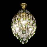 Люстра Лора №3 журавлик Зеленая под бронзу в Магнитогорске