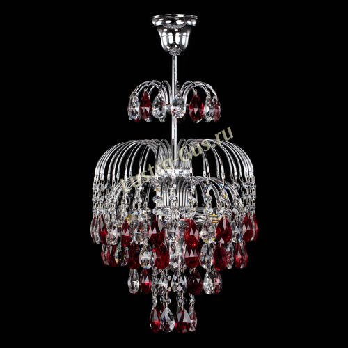 Люстра Лора №3 журавлик красная в Магнитогорске Гусь Хрустальный