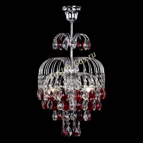 Люстра Лора №3 журавлик красная в Магнитогорске Гусь Хрустальный