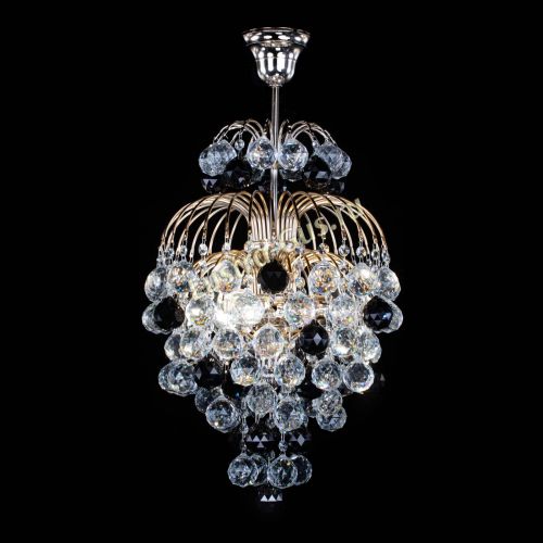 Люстра Лора Шар 40 черная в Магнитогорске Гусь Хрустальный