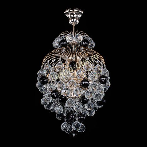 Люстра Лора Шар 40 черная в Магнитогорске Гусь Хрустальный