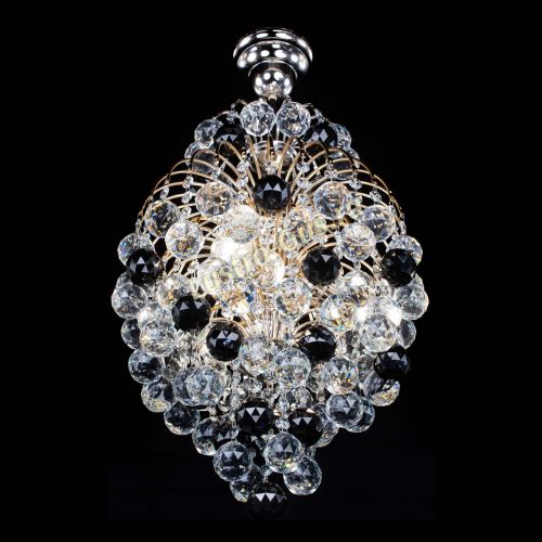 Люстра Лора Шар 40 черная в Магнитогорске Гусь Хрустальный