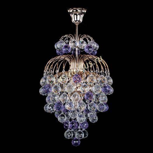 Люстра Лора Шар 40 фиолетовая в Магнитогорске Гусь Хрустальный