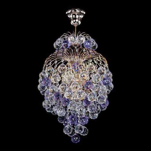 Люстра Лора Шар 40 фиолетовая в Магнитогорске Гусь Хрустальный