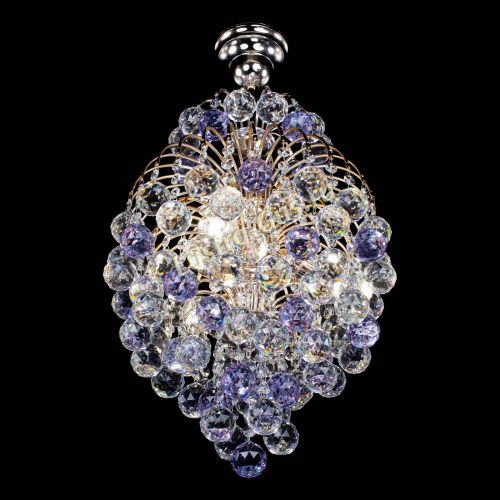 Люстра Лора Шар 40 фиолетовая в Магнитогорске Гусь Хрустальный