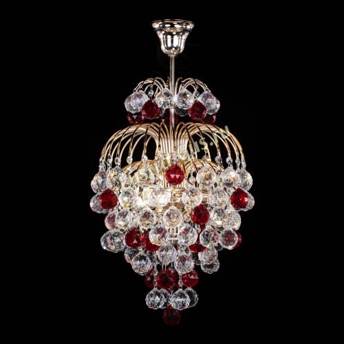 Люстра Лора Шар 40 красная в Магнитогорске Гусь Хрустальный