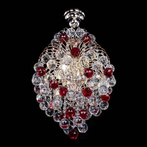 Люстра Лора Шар 40 красная в Магнитогорске Гусь Хрустальный