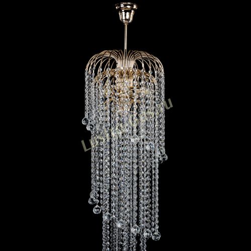 Люстра Лора Винтаж длинная (шар 30мм) в Магнитогорске Гусь Хрустальный