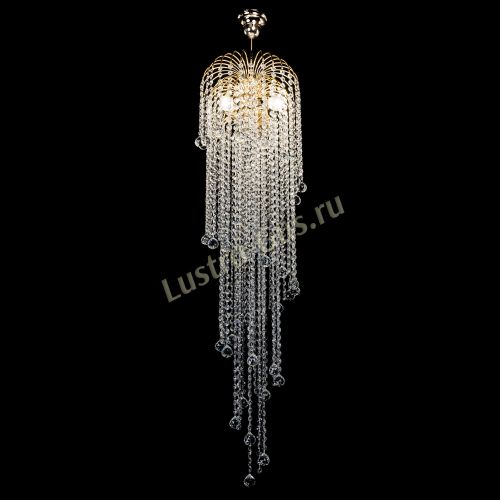 Люстра Лора Винтаж длинная (шар 30мм) в Магнитогорске Гусь Хрустальный