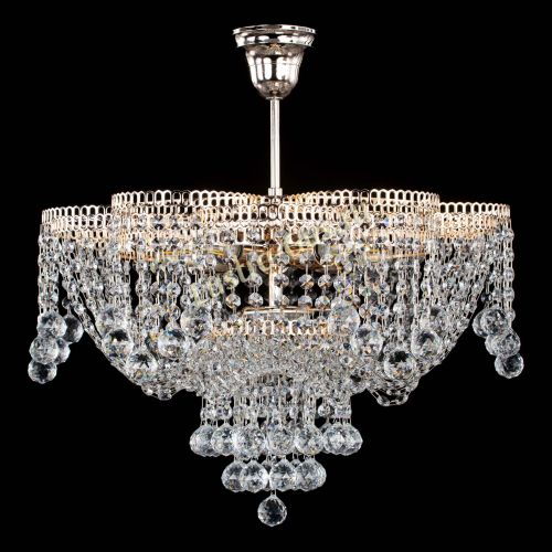 Люстра Лотос Анна с подвесом в Магнитогорске Гусь Хрустальный