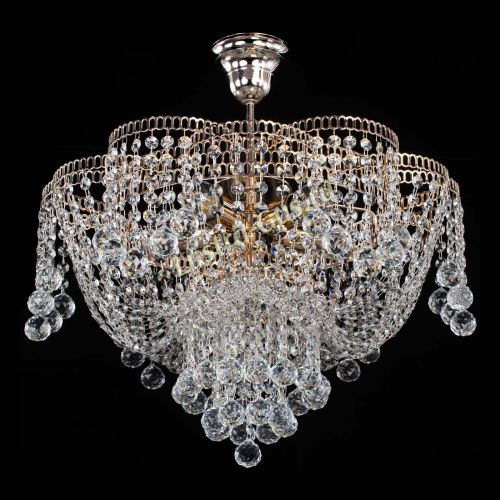 Люстра Лотос Анна с подвесом в Магнитогорске Гусь Хрустальный