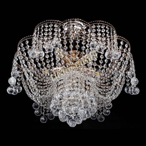 Люстра Лотос Анна с подвесом в Магнитогорске Гусь Хрустальный