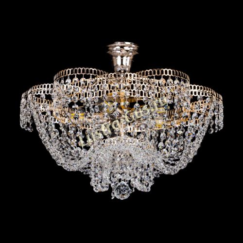 Люстра Лотос Пион с подвесом в Магнитогорске Гусь Хрустальный