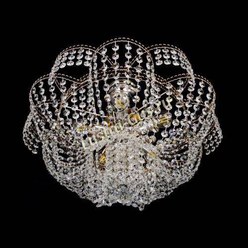 Люстра Лотос Пион с подвесом в Магнитогорске Гусь Хрустальный