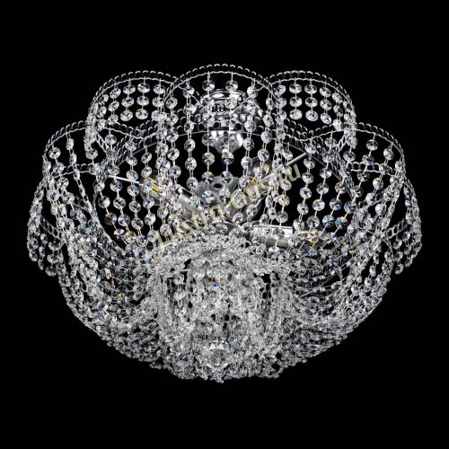 Люстра Лотос Пион с подвесом в Магнитогорске Гусь Хрустальный