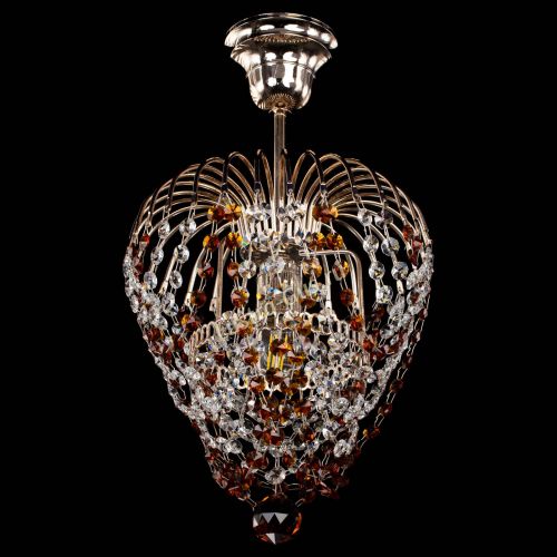 Люстра Малинка обтикон чайная в Магнитогорске Гусь Хрустальный