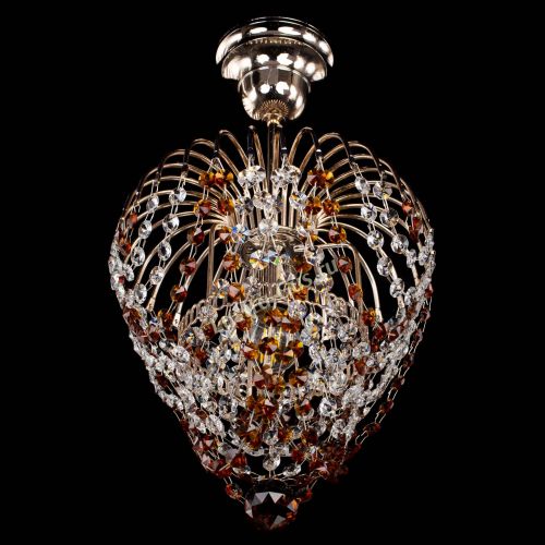 Люстра Малинка обтикон чайная в Магнитогорске Гусь Хрустальный