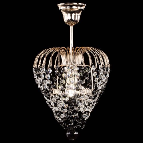 Люстра Малинка обтикон черная в Магнитогорске Гусь Хрустальный