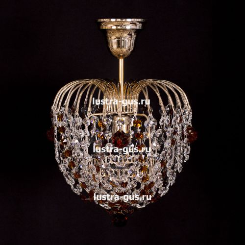 Люстра Малинка шар чайная в Магнитогорске Гусь Хрустальный