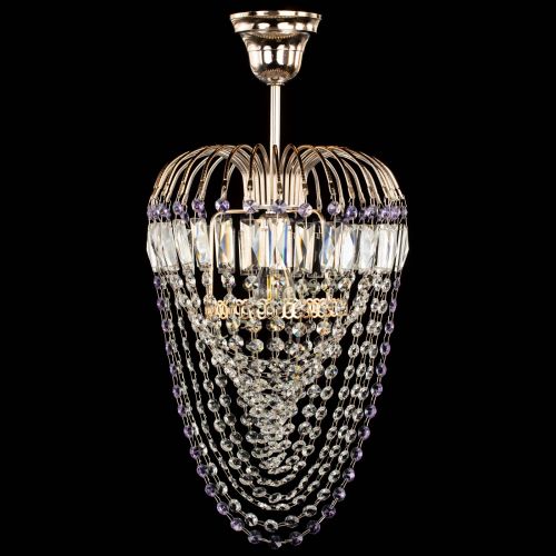 Люстра Малинка Водоворот фиолетовая в Магнитогорске Гусь Хрустальный