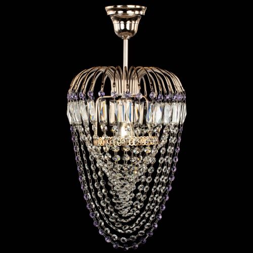 Люстра Малинка Водоворот фиолетовая в Магнитогорске Гусь Хрустальный