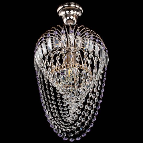 Люстра Малинка Водоворот фиолетовая в Магнитогорске Гусь Хрустальный