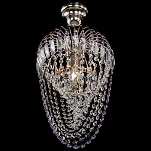 Люстра Малинка Водоворот фиолетовая в Магнитогорске Гусь Хрустальный