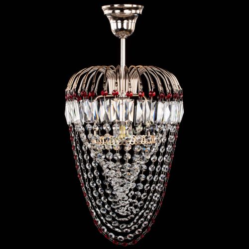 Люстра Малинка Водоворот красная в Магнитогорске Гусь Хрустальный