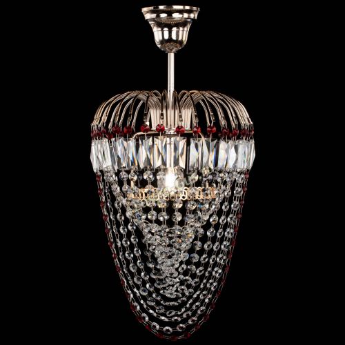 Люстра Малинка Водоворот красная в Магнитогорске Гусь Хрустальный