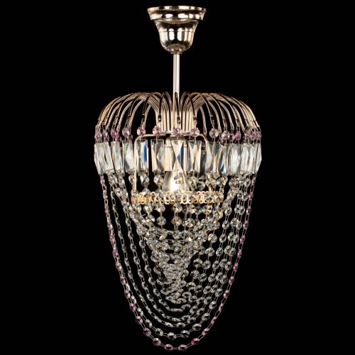 Люстра Малинка Водоворот розовая в Магнитогорске Гусь Хрустальный