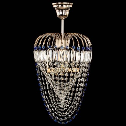 Люстра Малинка Водоворот синяя в Магнитогорске Гусь Хрустальный