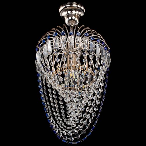 Люстра Малинка Водоворот синяя в Магнитогорске Гусь Хрустальный