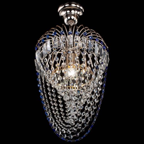 Люстра Малинка Водоворот синяя в Магнитогорске Гусь Хрустальный