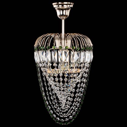 Люстра Малинка Водоворот зеленая в Магнитогорске Гусь Хрустальный