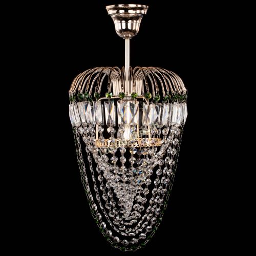 Люстра Малинка Водоворот зеленая в Магнитогорске Гусь Хрустальный