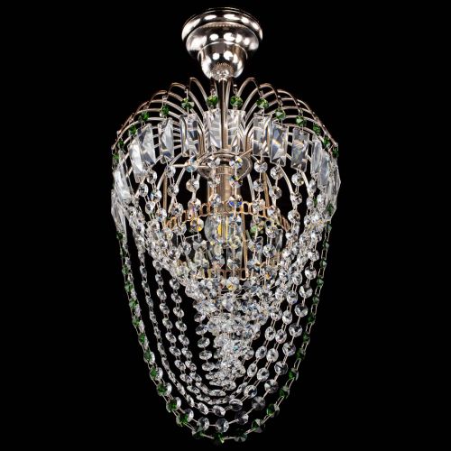 Люстра Малинка Водоворот зеленая в Магнитогорске Гусь Хрустальный