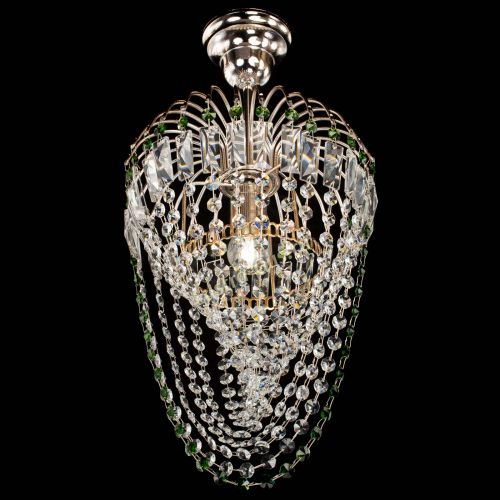 Люстра Малинка Водоворот зеленая в Магнитогорске Гусь Хрустальный