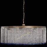 Люстра Милан капель №10 под бронзу синяя с подвесом в Магнитогорске Люстра Милан капель №10 под бронзу синяя с подвесом в Магнитогорске