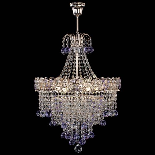 Люстра Натали Софья фиолетовая в Магнитогорске Гусь Хрустальный