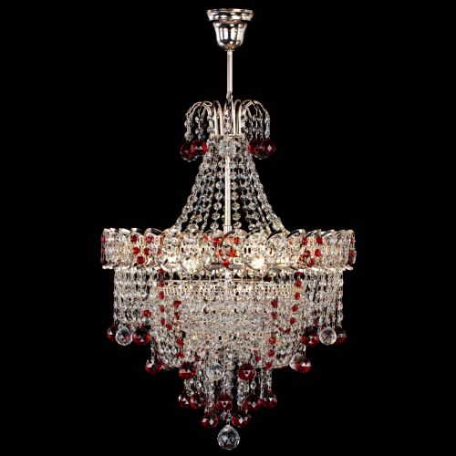 Люстра Натали Софья красная в Магнитогорске Гусь Хрустальный