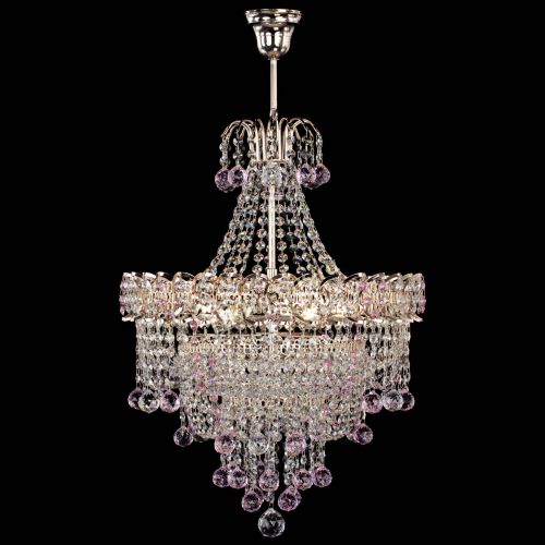 Люстра Натали Софья розовая в Магнитогорске Гусь Хрустальный